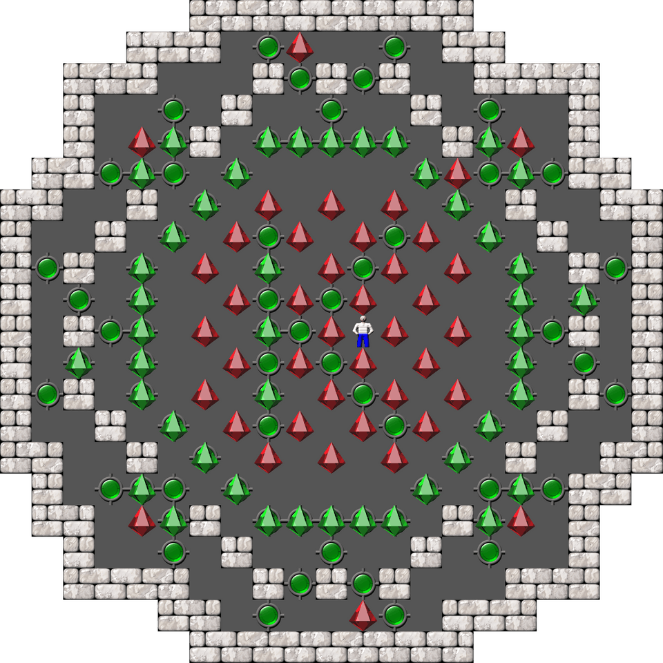 Sokoban Laizhufu and LZY Arranged level 21